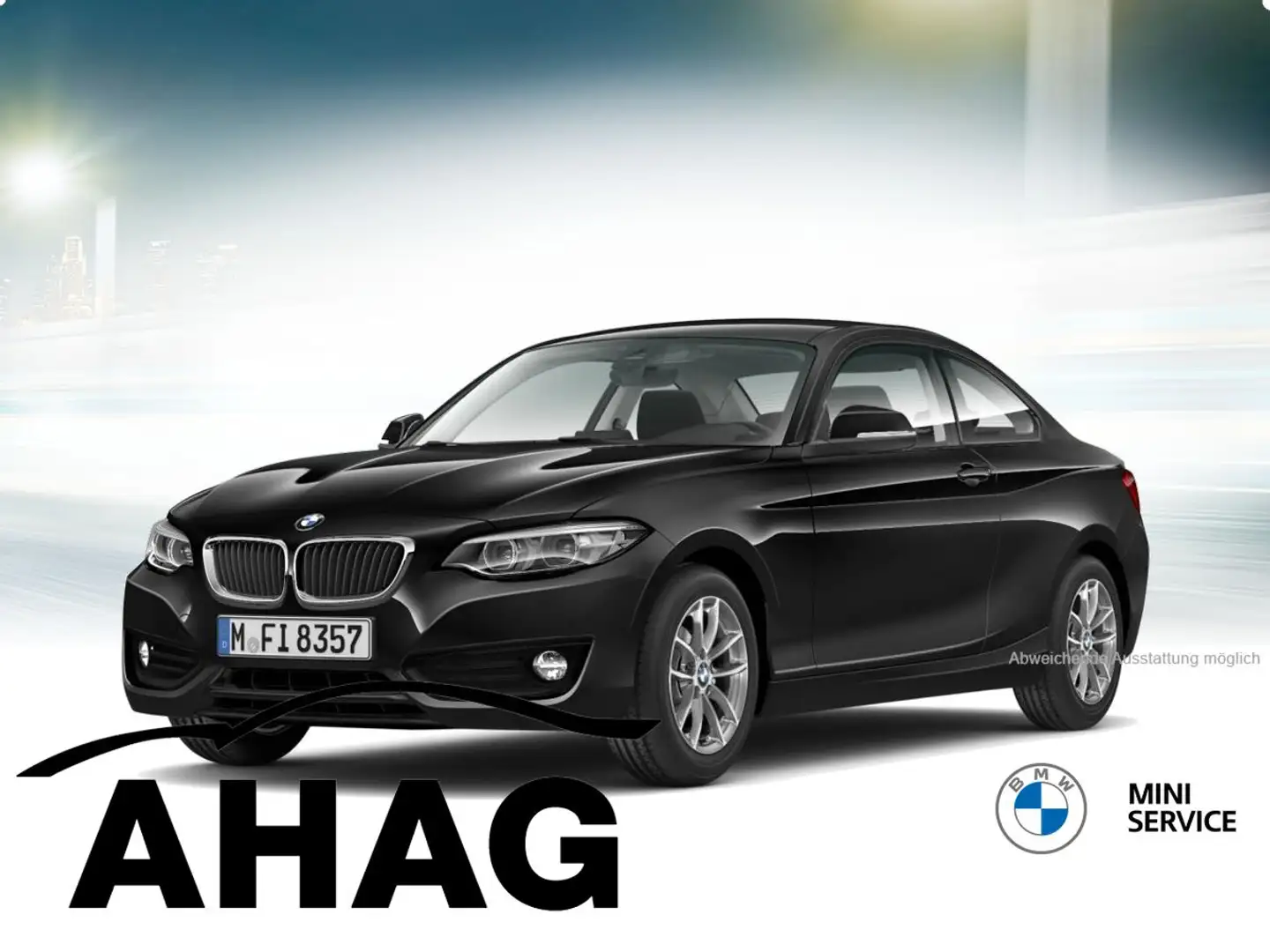 BMW 218 i Coupe Advantage Navi Business Klimaaut. PDC Schwarz - 1