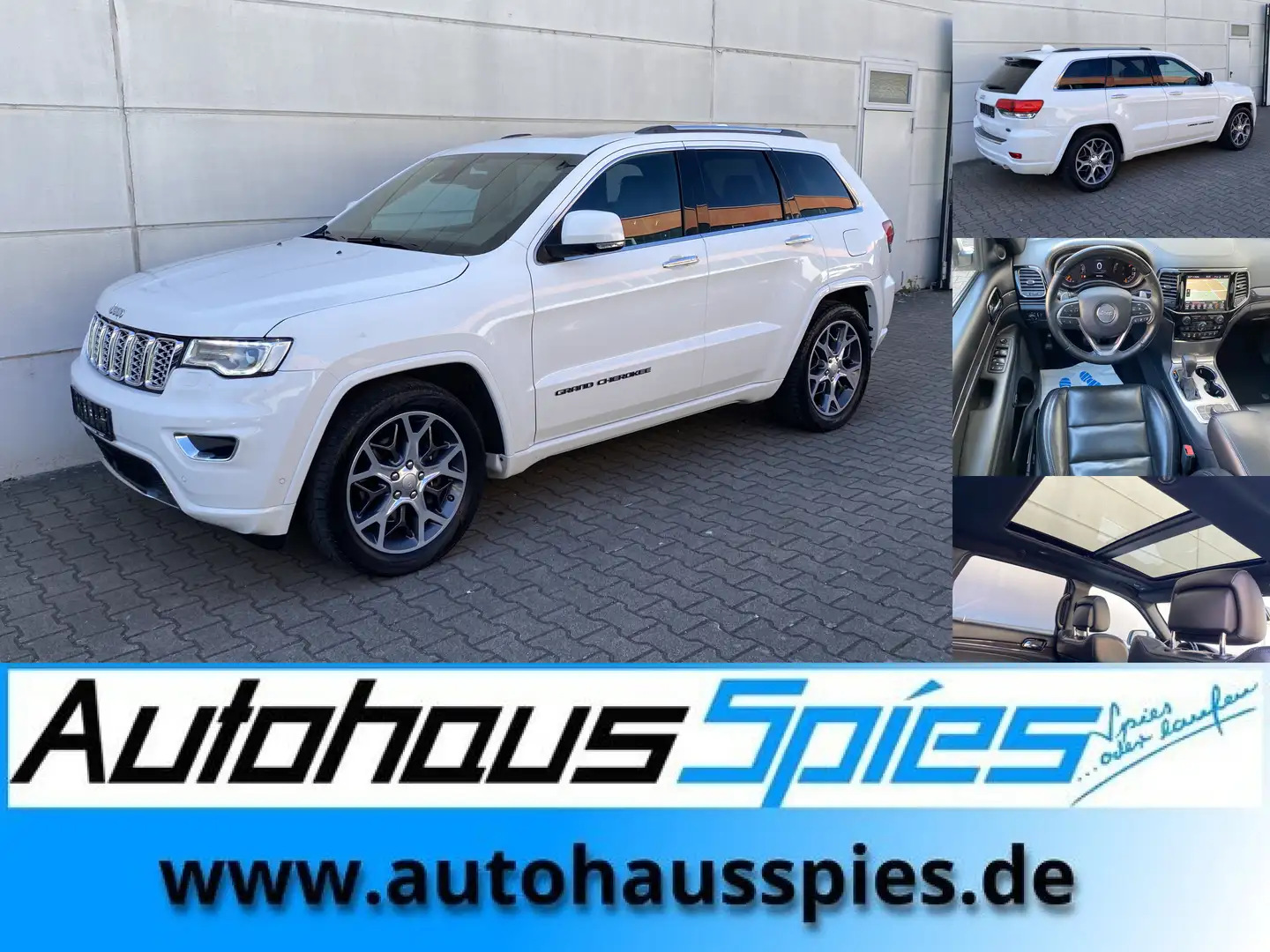 Jeep Grand Cherokee 3.0 Mj 4x4 Overland AHK Pano ACC TotwAss RKam Alu2 Weiß - 1