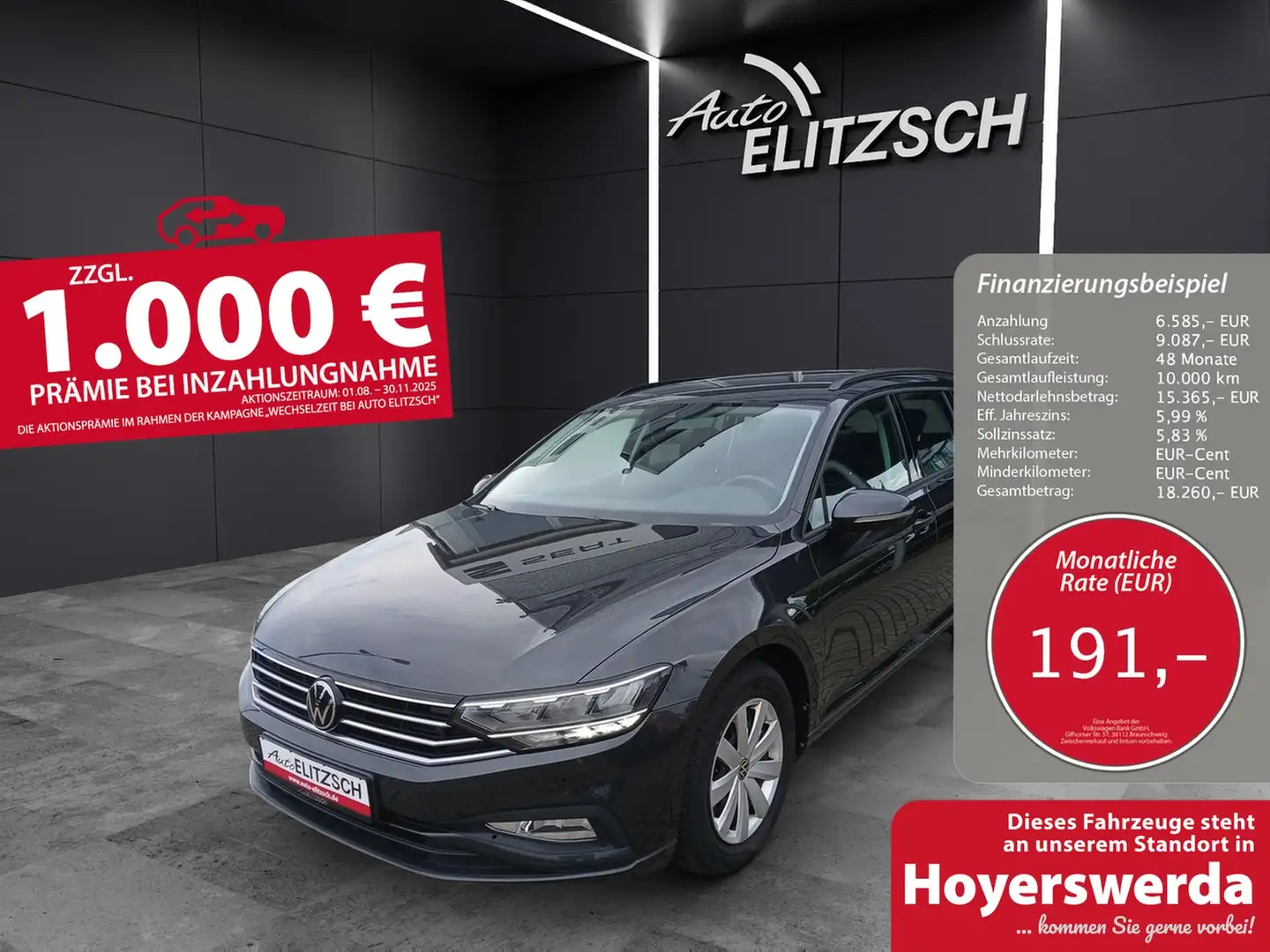 Volkswagen Passat Variant TDI LED AHK Navi ACC RFK SH Grau - 1