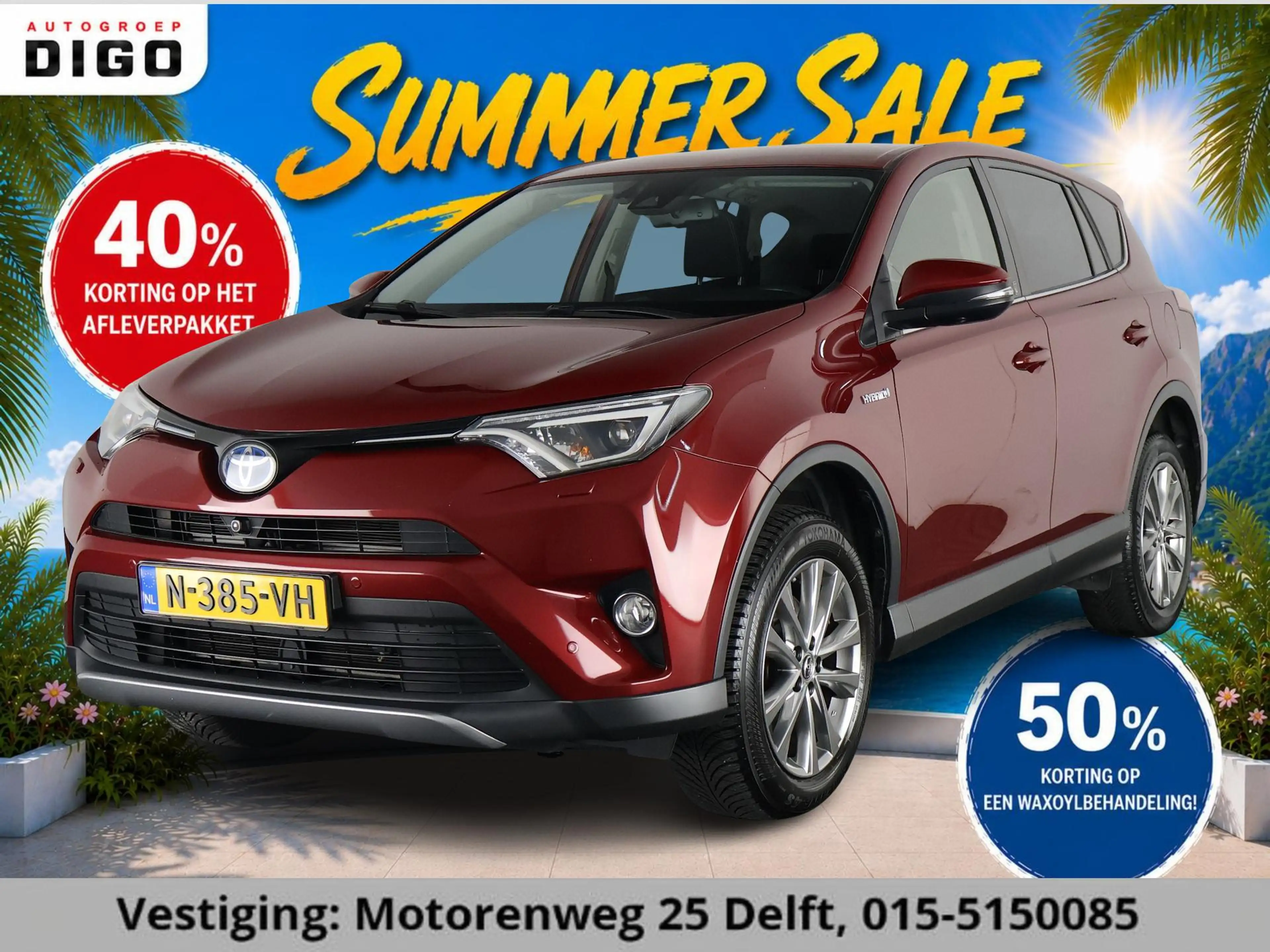 Toyota RAV 4 2.5 HYBRID AWD DYNAMIC GARANTIE 4-2029! TREKHAAK .