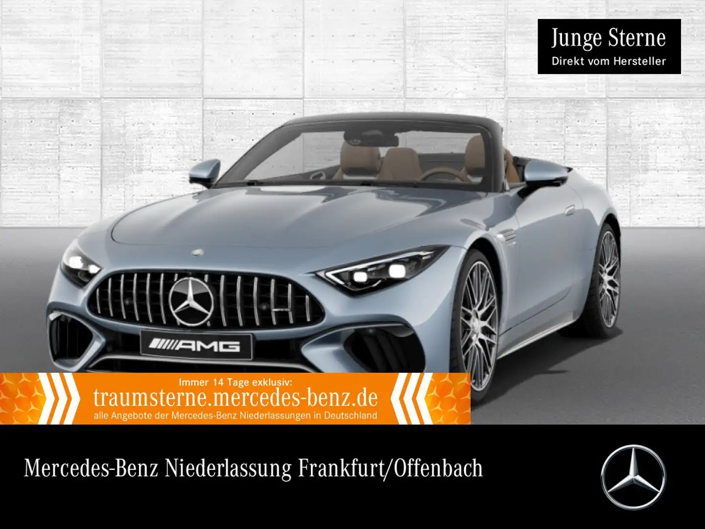 Mercedes-Benz SL 63 AMG Cab. 4M designo Nachtsicht 360° HUD EDW Blau - 1