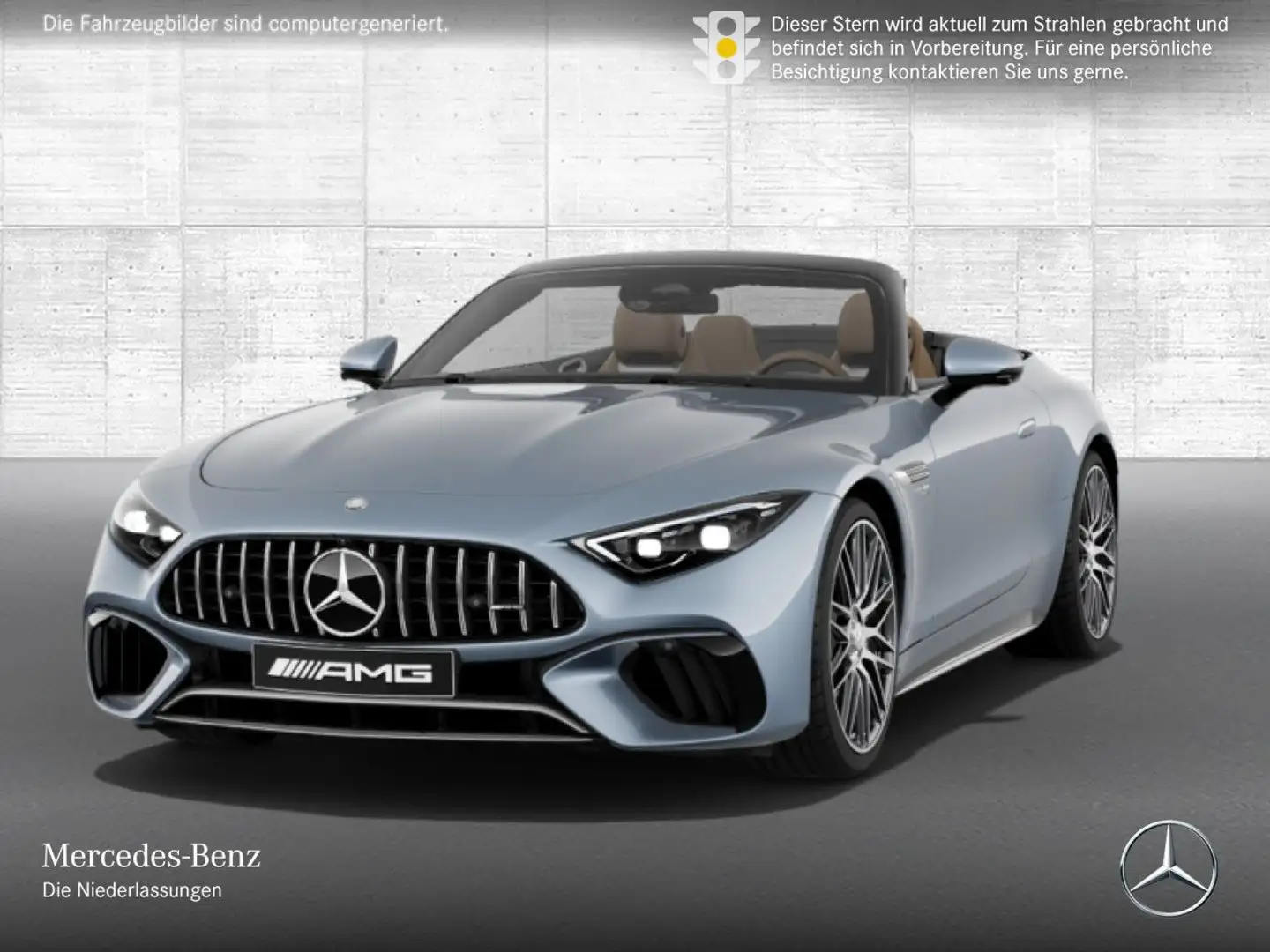 Mercedes-Benz SL 63 AMG Cab. 4M designo Nachtsicht 360° HUD EDW Blau - 2