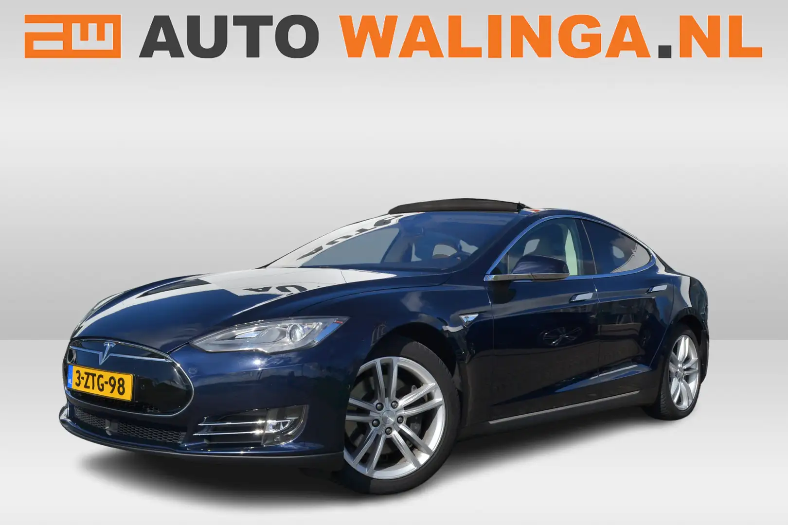 Tesla Model S 85 368PK BTW Auto FREE SUPERCHARGE (GRATIS OPLADEN Blue - 1