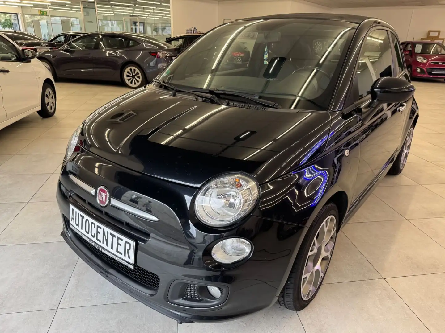 Fiat 500C 500 Cabrio /  Sport / PDC / Teilleder Negro - 2