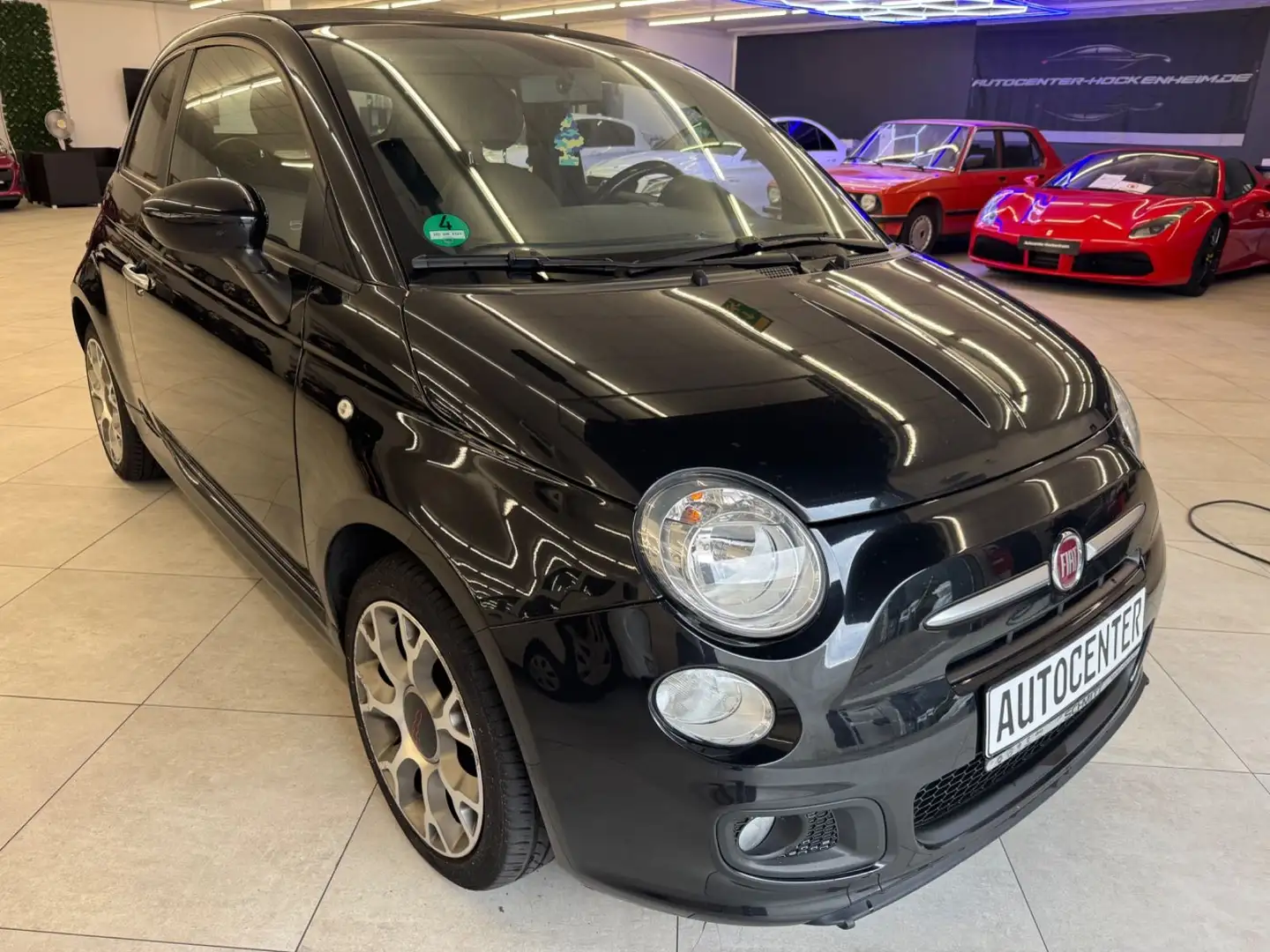 Fiat 500C 500 Cabrio /  Sport / PDC / Teilleder Negro - 1