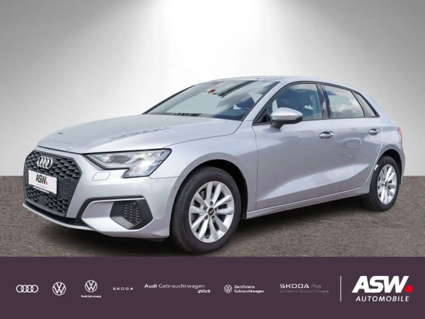 Audi A3 30 TDI 6-Gang LED Navi PDC VC Zilver - 1