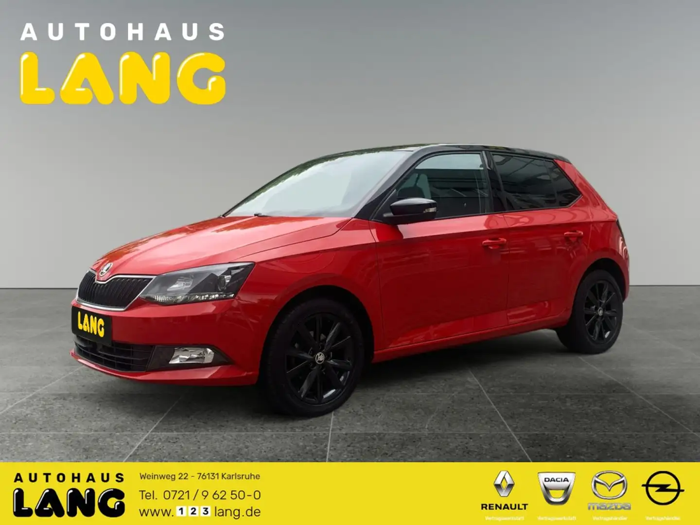 Skoda Fabia 1.0 TSI EU6 Style Green tec PANORAMADACH CARPLAY A Rot - 1