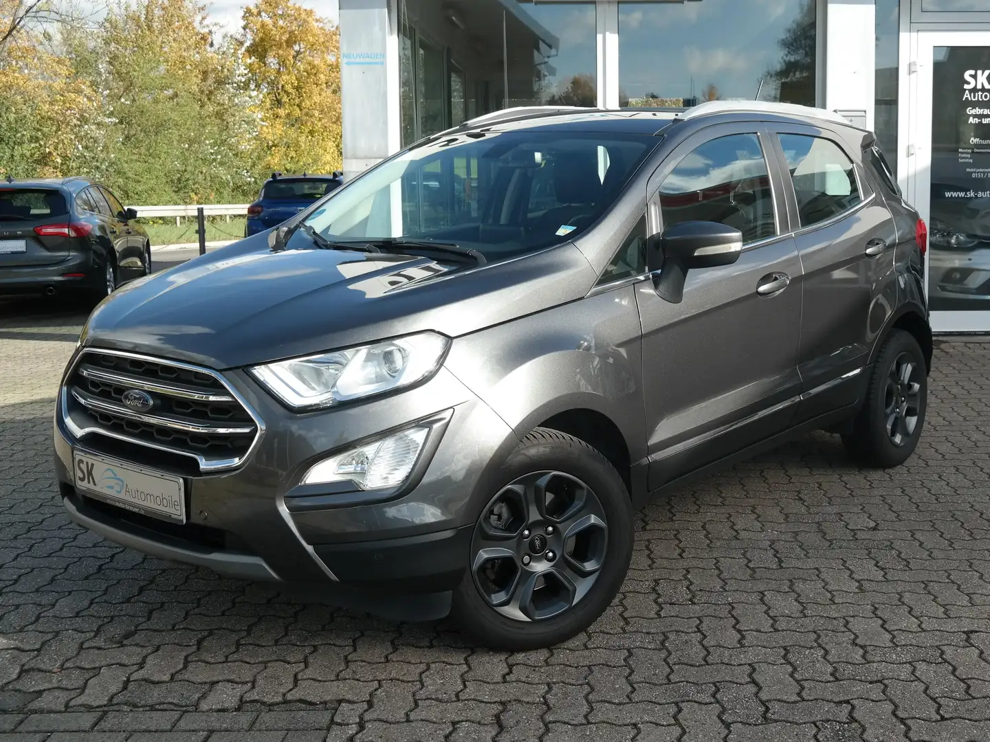 Ford EcoSport Titanium*1.Hand*Scheckheft*Navi*Schiebedach*SHZ Grau - 1