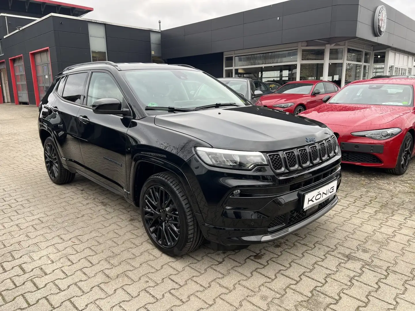 Jeep Compass 1.3 PHEV S 4WD Automatik Klimaautomatik Schwarz - 2