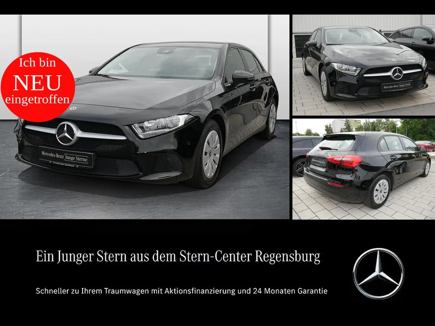 Mercedes-Benz A 160 Kompaktlimo+MBUX+PDC+SmartphoneIntegration Negro - 1