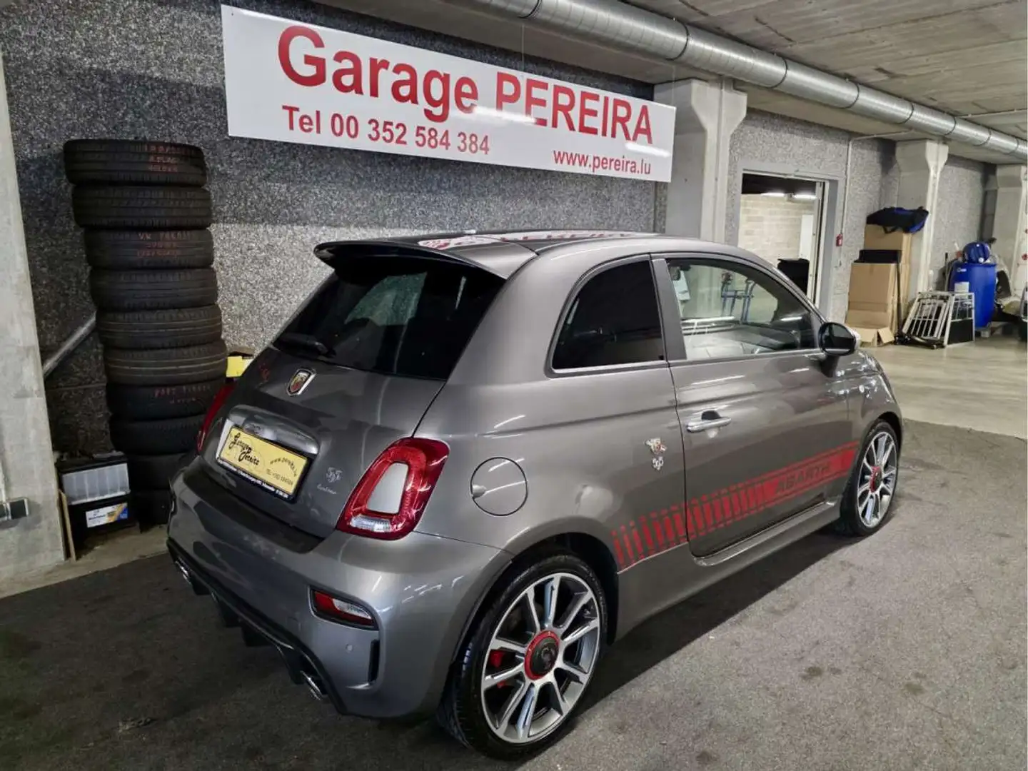 Abarth 595 Turismo 1.4 T-JET 165 AUTO BEATS CUIR NAVI 1 HAND Gris - 2
