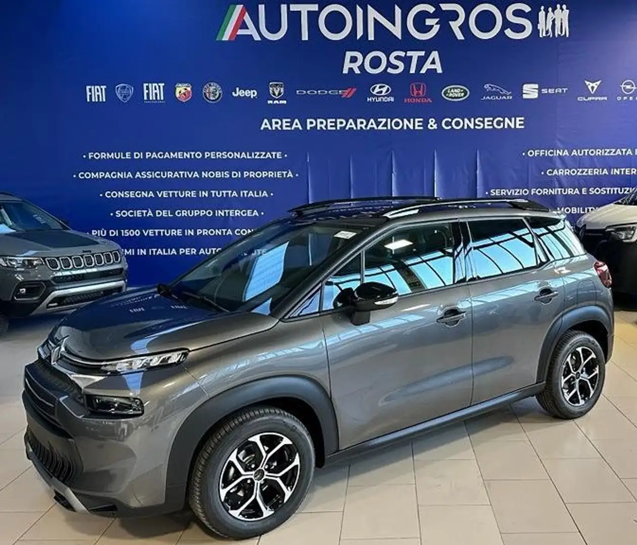 Citroen C3 Aircross 1.5 bluehdi Shine s&s 110cv NUOVA PRONTA CONSEGNA siva - 1