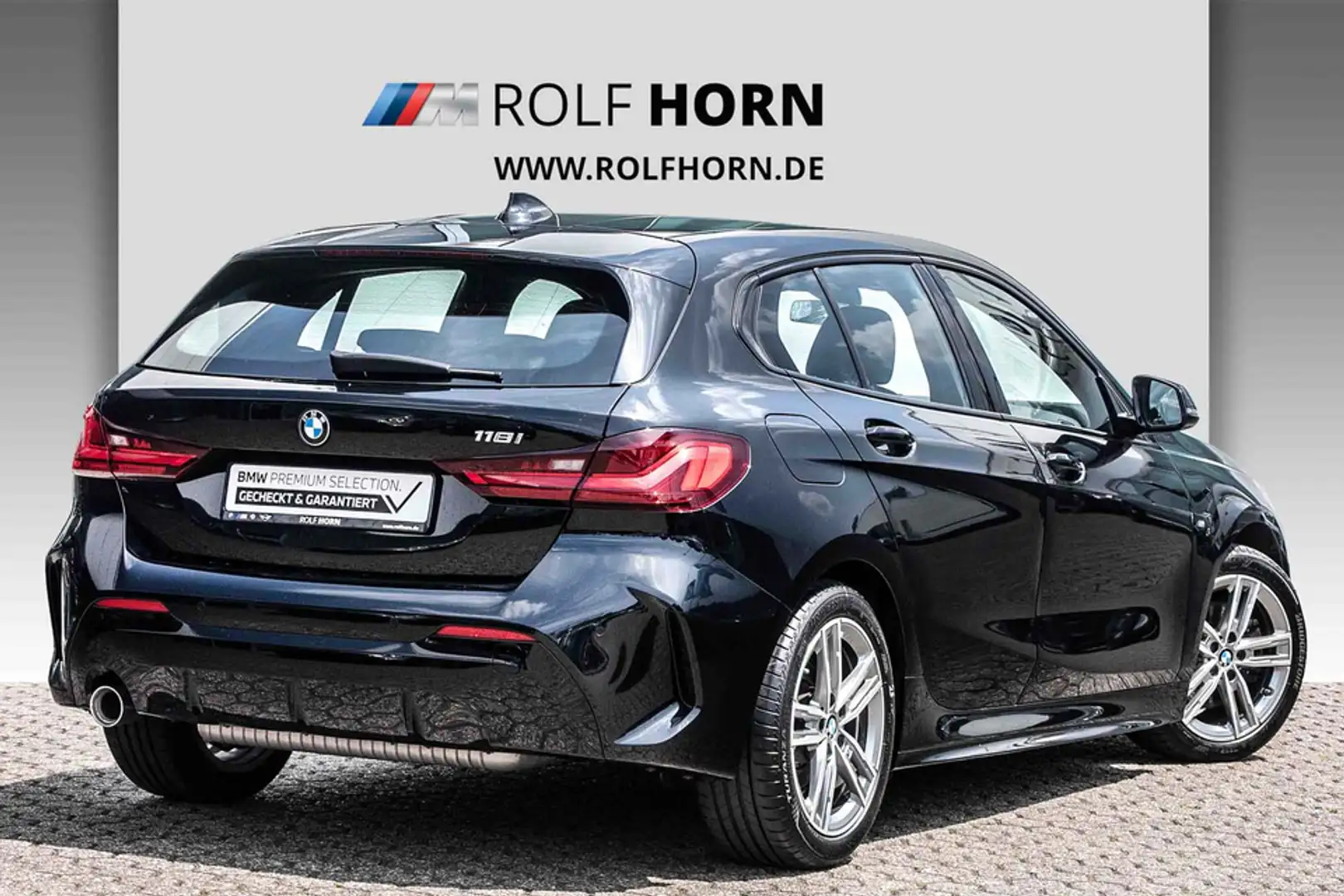 BMW 118 i M Sport Navi LED Klima SHZ Bluetooth DAB Negro - 2