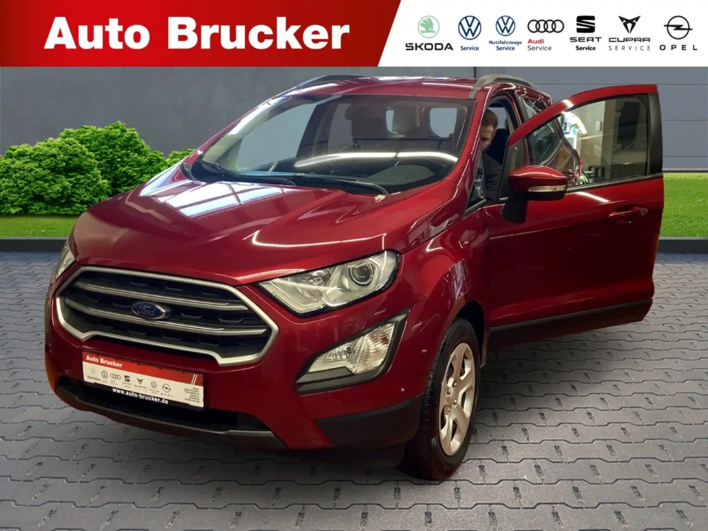 Ford EcoSport Trend+Klimaanlage+LED-Tagfahrlicht+el.Fensterheber Roşu - 1