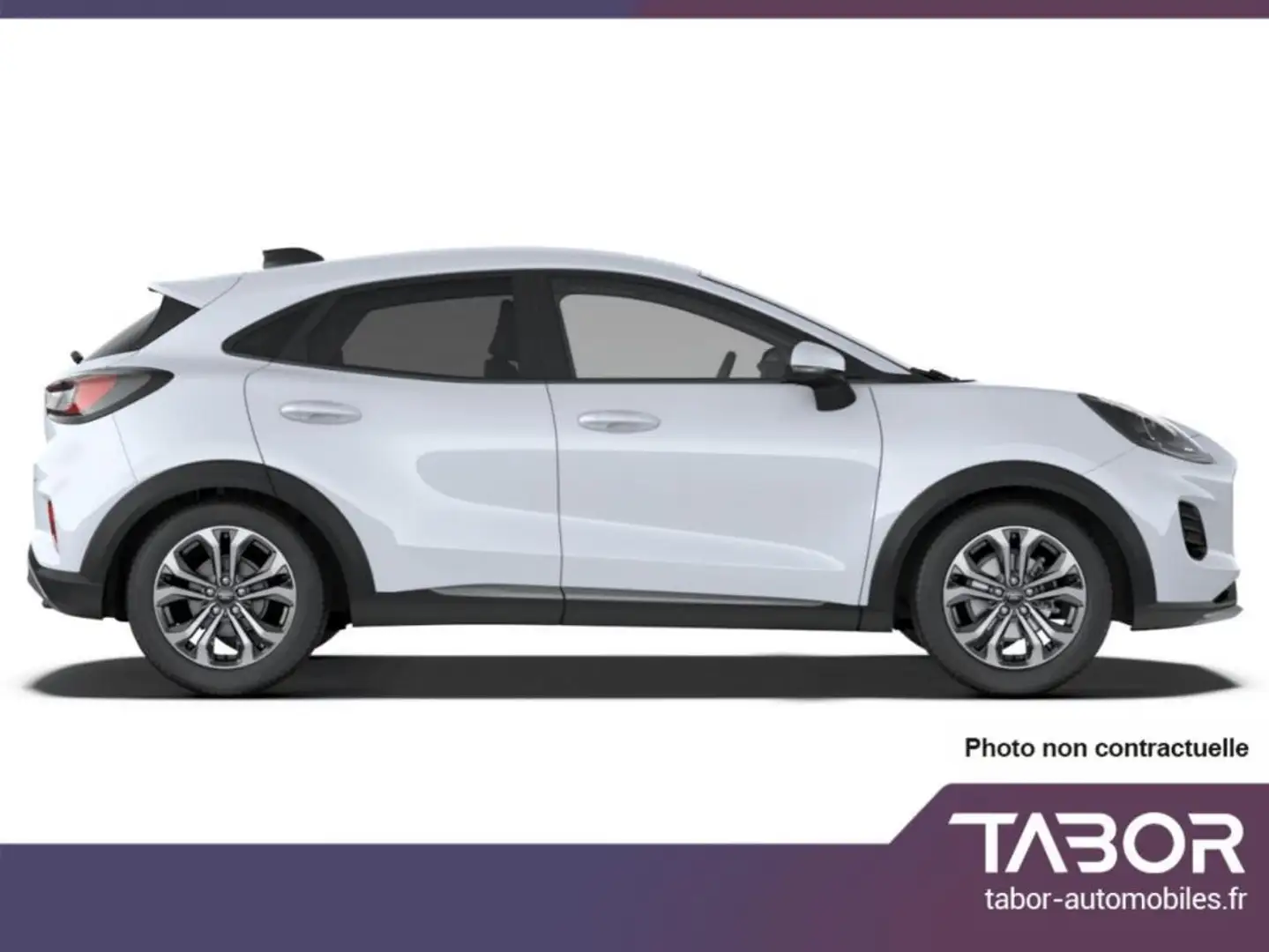 Ford Puma 1.0 EB 155 MHEV A7 Tit ACC 360° LED Blanc - 2