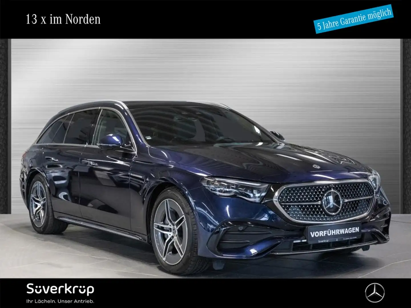 Mercedes-Benz E 300 e T BURM AMG DISTR SPUR PANO AHK 360 PDC Blau - 1