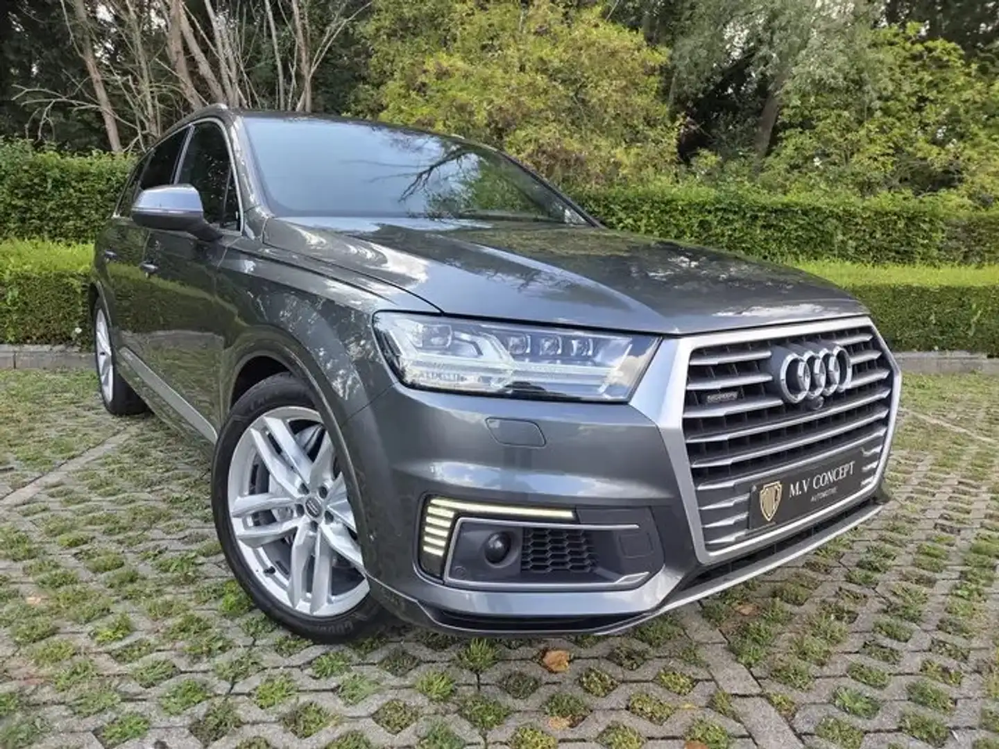Audi Q7 e-tron 3.0 TDI S-Line Grau - 1