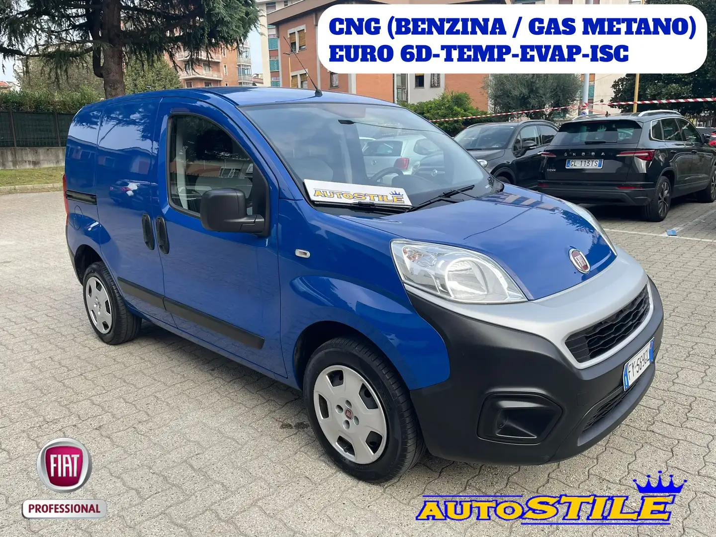 Fiat Fiorino 1.4 CNG Natural Power  **BENZINA / METANO *EURO 6D Blauw - 1