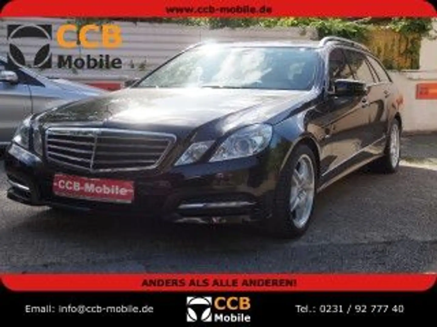 Mercedes-Benz E 200 E -Klasse T-Modell 3HD/ AUTOM/ SCHECKHEFT/ Negro - 1