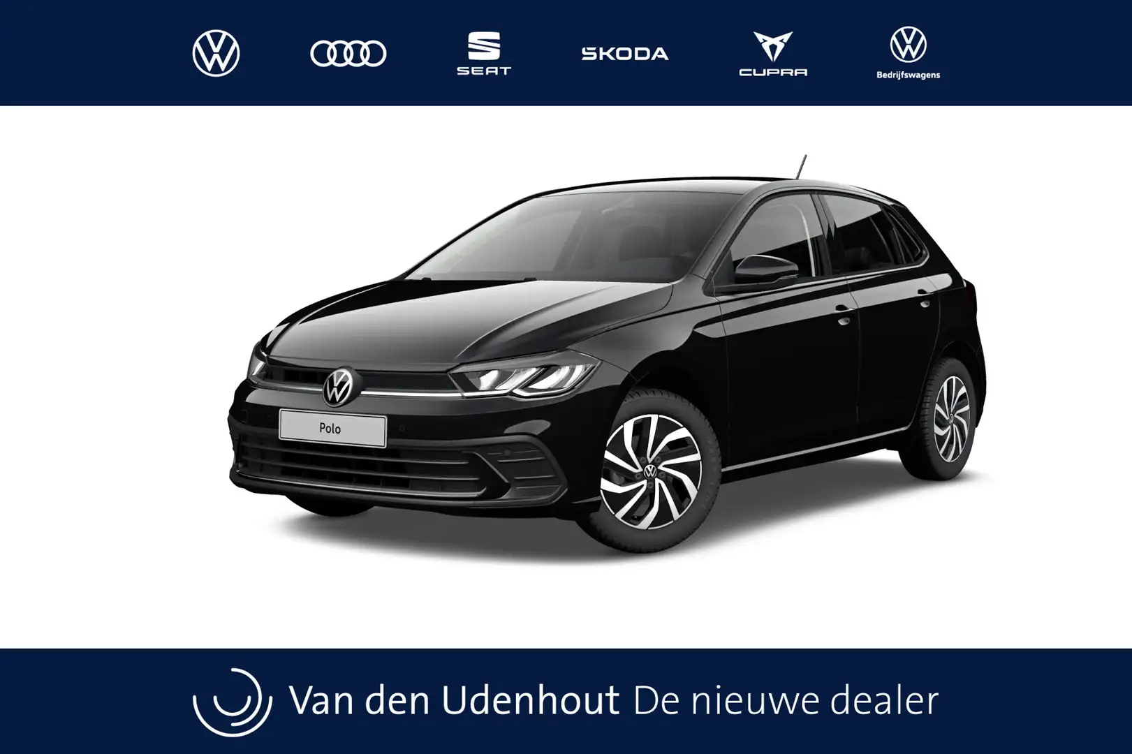 Volkswagen Polo 1.0 TSI 95 7DSG Life Edition Automaat | Parkeersen Zwart - 1