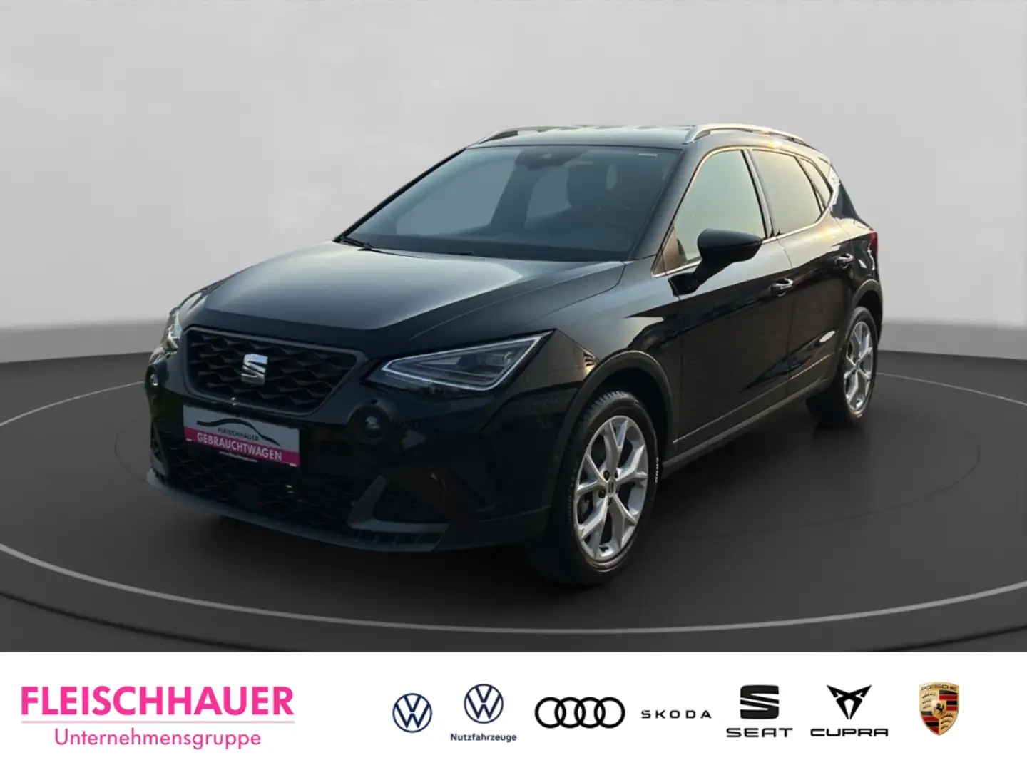 SEAT Arona FR 1.0 TSI FR DSG+KLIMAAUT+SHZ+LED Schwarz - 1