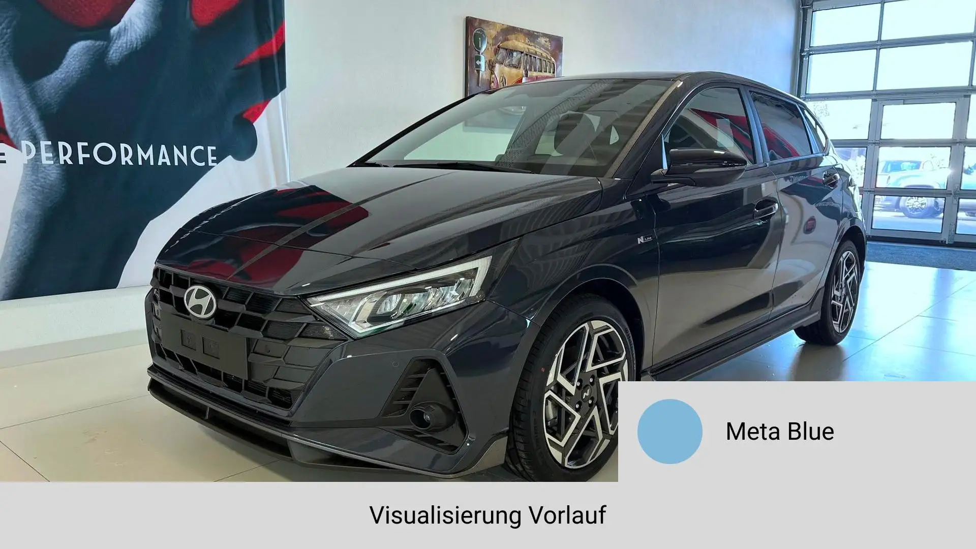 Hyundai i20 N Line 1.0 T-GDI DCT 73 kW (100 PS) Induktionsl... Blau - 1