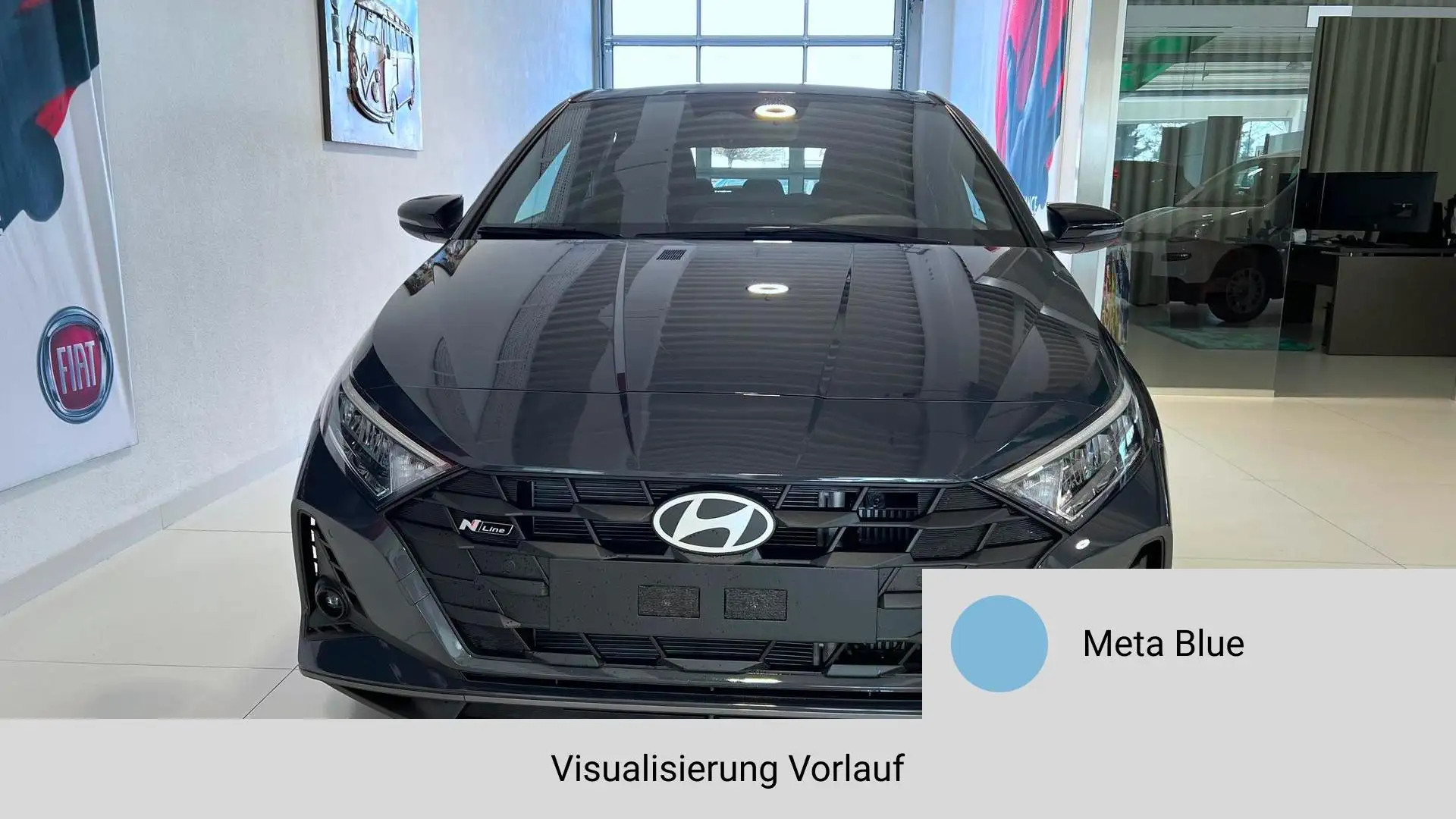Hyundai i20 N Line 1.0 T-GDI DCT 73 kW (100 PS) Induktionsl... Blau - 2