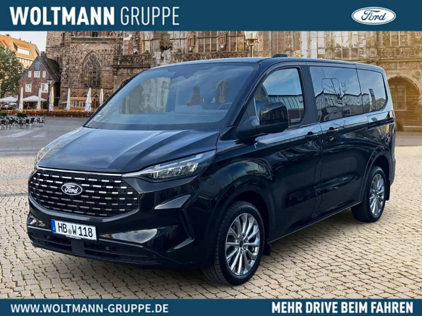 Ford Tourneo Custom Titanium 170PS 8-Gang Automatik Navi LED ACC Schwarz - 1