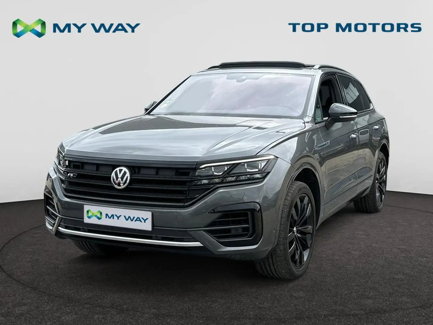 Volkswagen Touareg R-LINE*V6*286PK*3500KG*PANODAK*CARPLAY*GPS*TOPWAY.BE Grijs - 1
