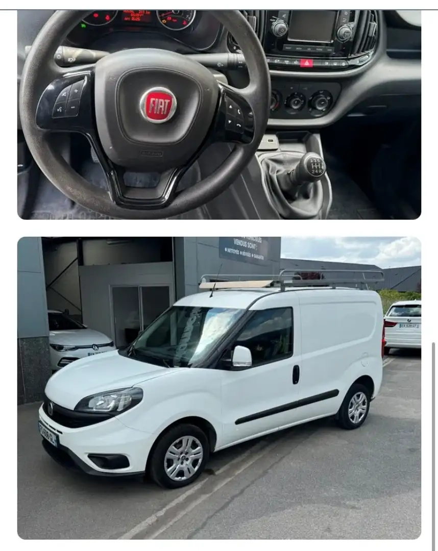 Fiat Doblo 1.3 JTD UTILITAIRE - TVA DEDUCTIBLE Blanc - 2
