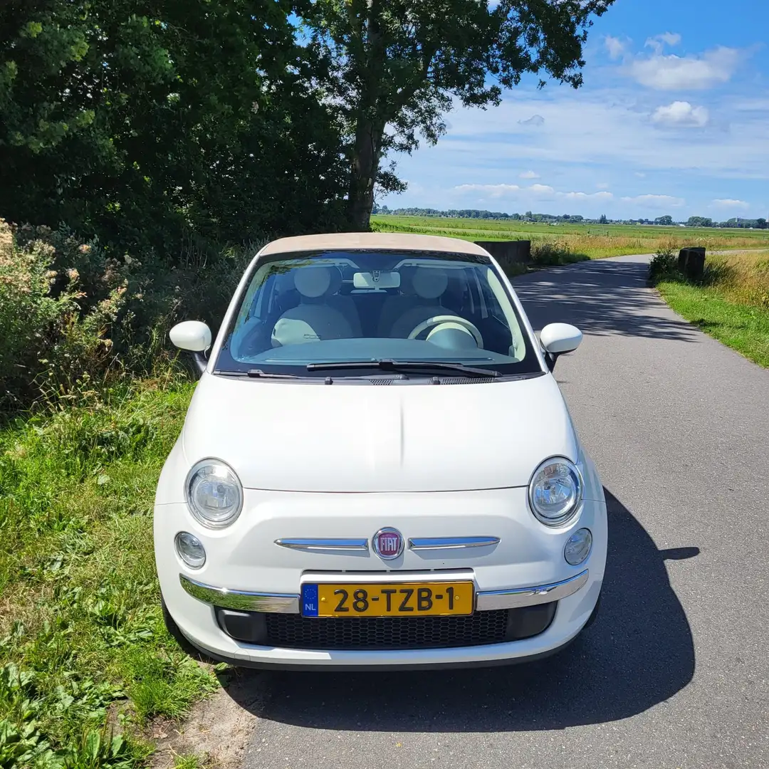 Fiat 500C 1.2 Lounge Cabrio / Airco / NAP Wit - 1
