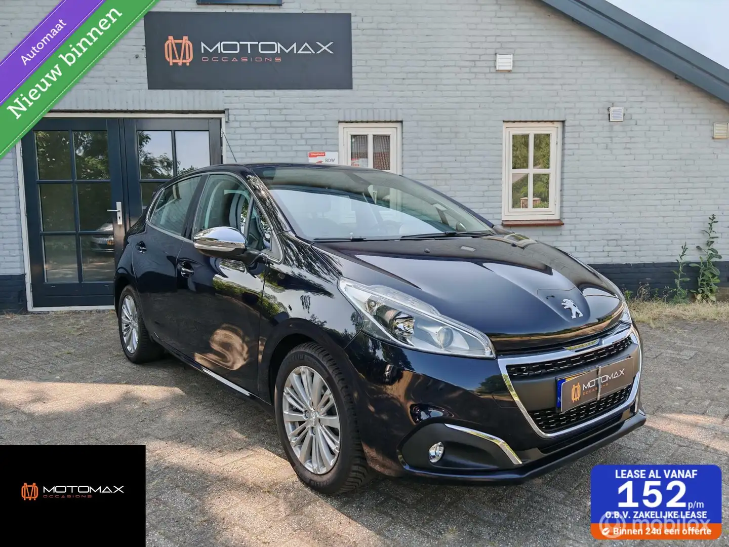 Peugeot 208 1.2 PureTech Allure|AUT|NAP|NAV|Leder|Achtercam Bleu - 1