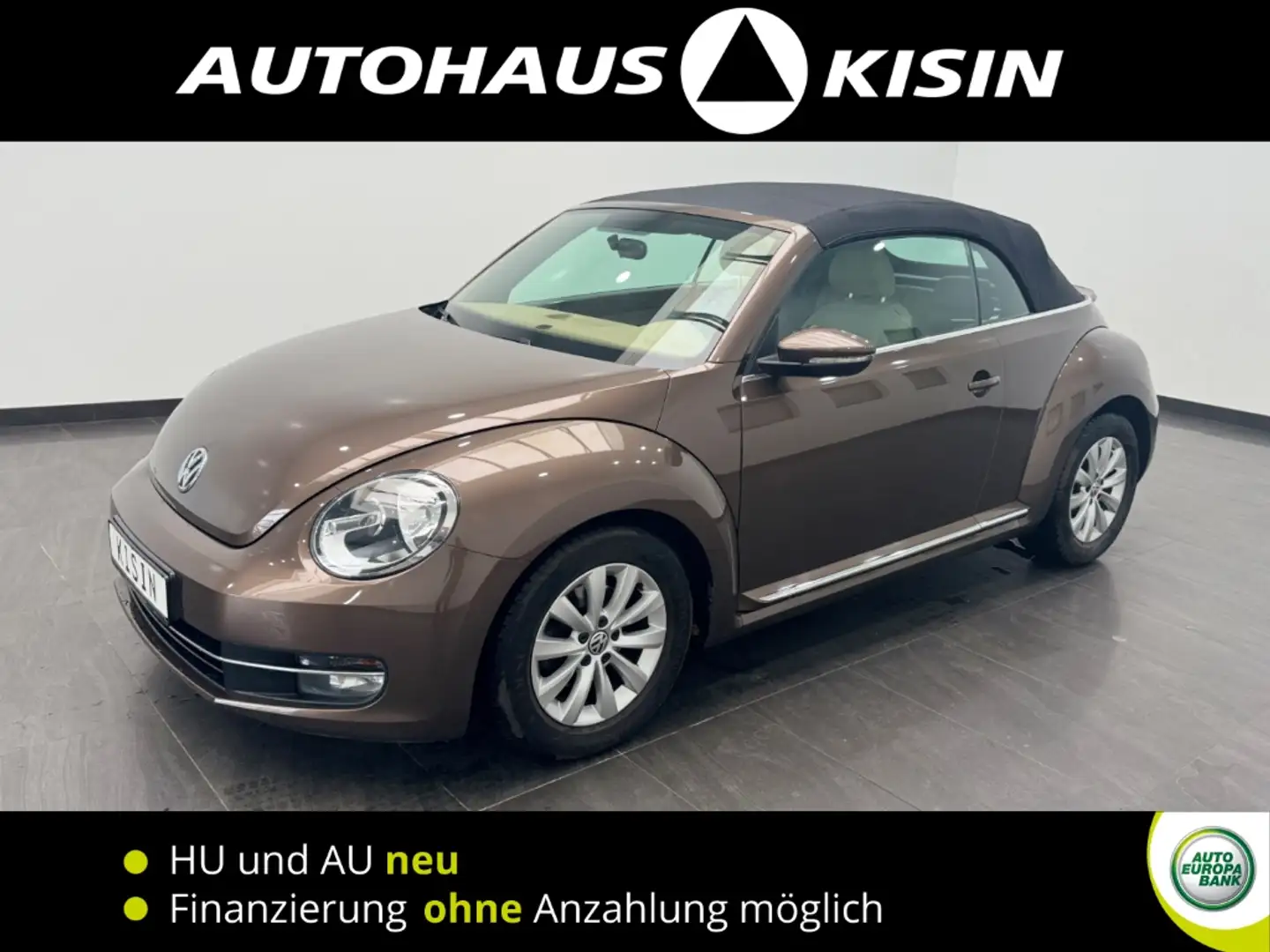 Volkswagen Beetle Cabriolet 1.6TDI 5-Gang Design BMT /Navi /Leder /S Braun - 1