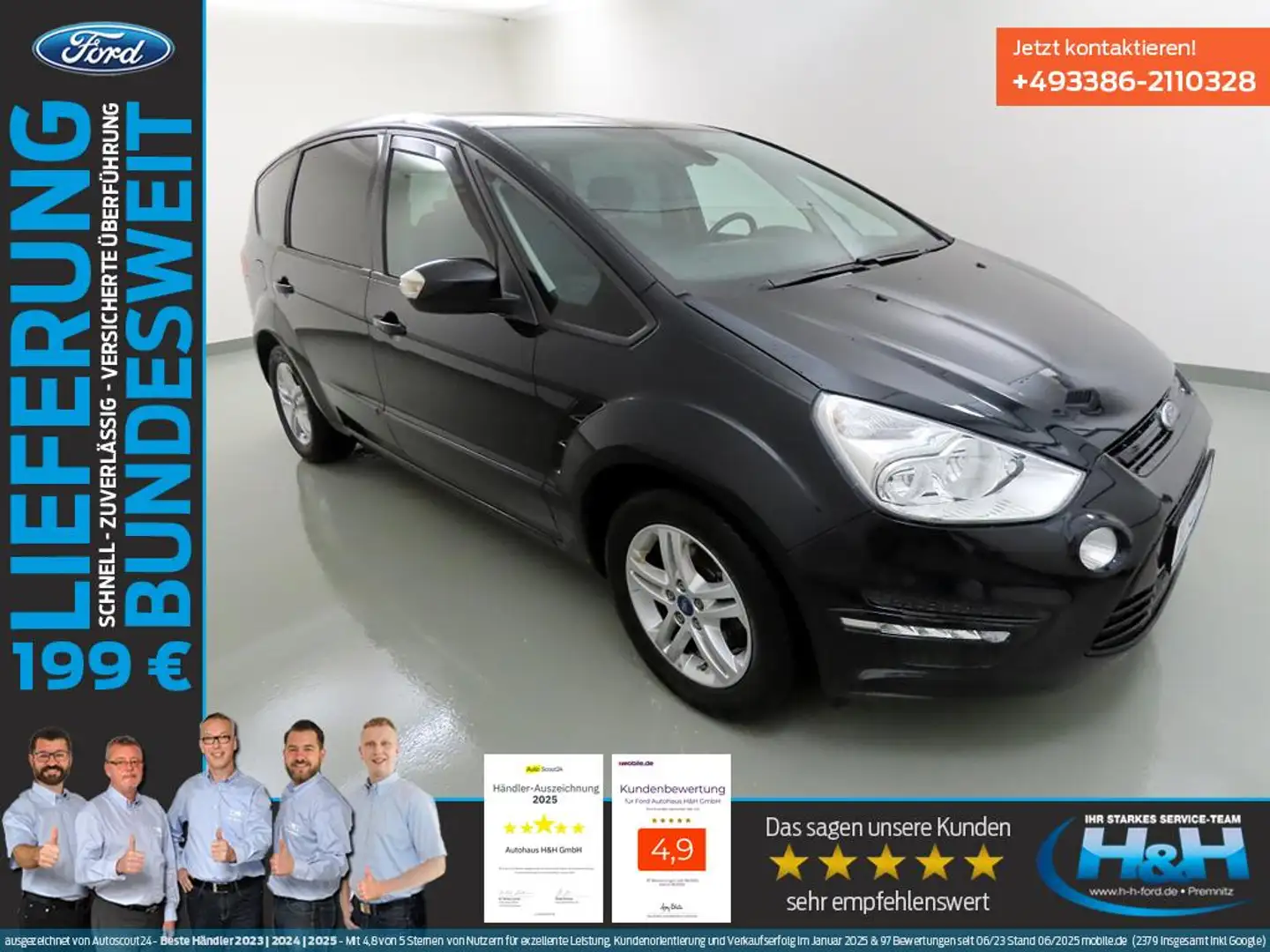 Ford S-Max 1.6 TDCi Business Ed. 7Sitze+AHK Black - 1