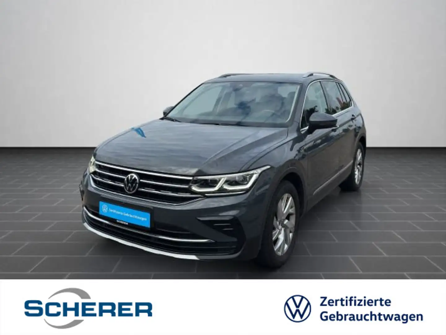 Volkswagen Tiguan 2.0 TDI Elegance | 360° View AHK ACC Blin Grau - 1