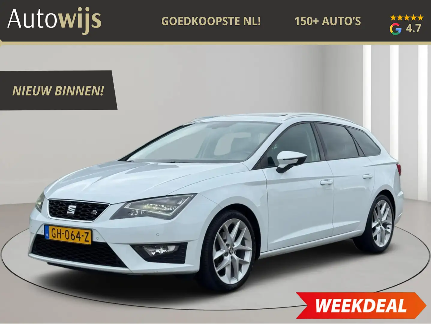 SEAT Leon ST 1.4 TSI ACT FR Dynamic|150PK|PANO|LED|ALCANTARA Wit - 1