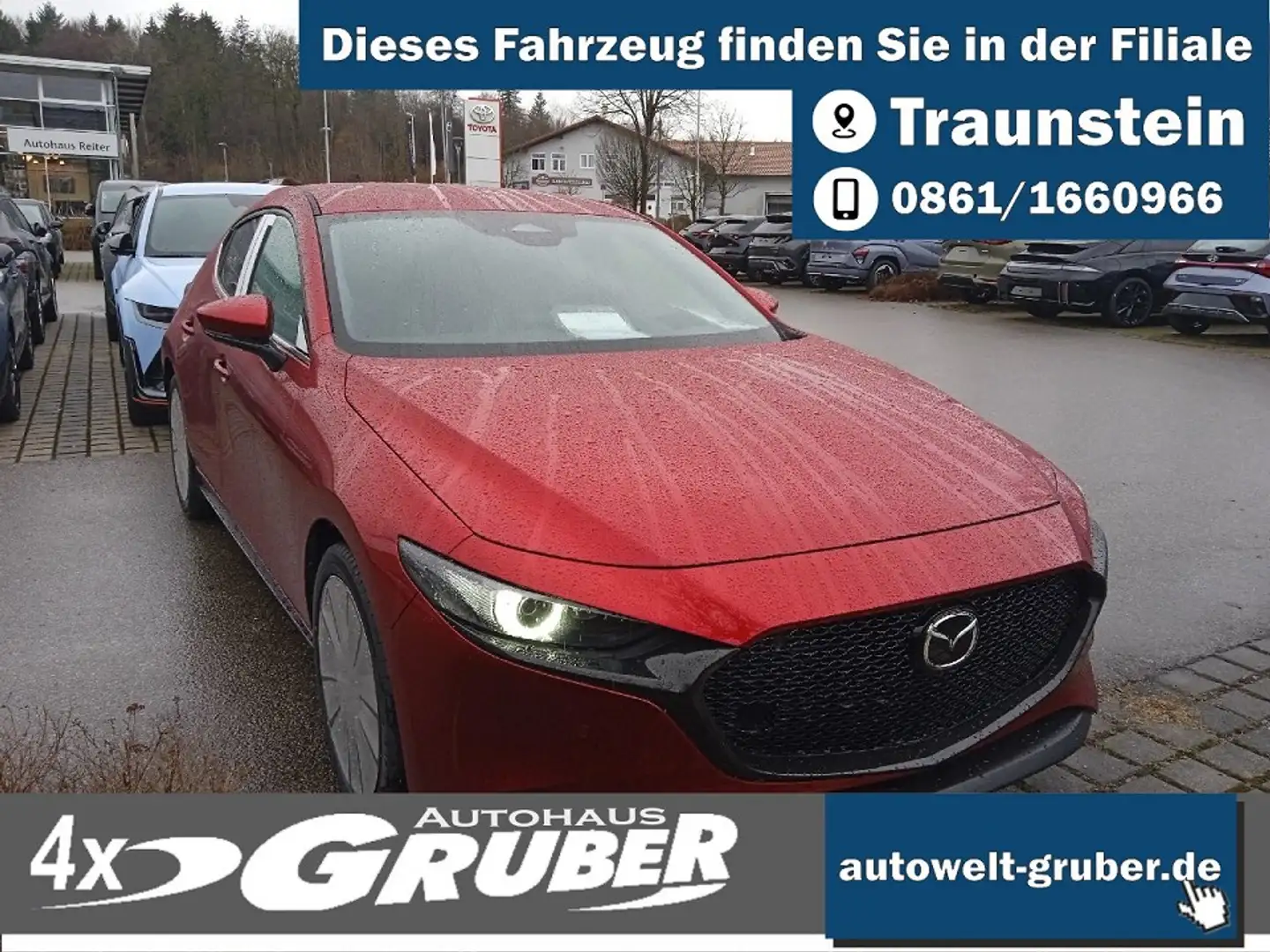 Mazda 3 2.5L e-SKYACTIV G 140ps Center+Design-Paket Rot - 1