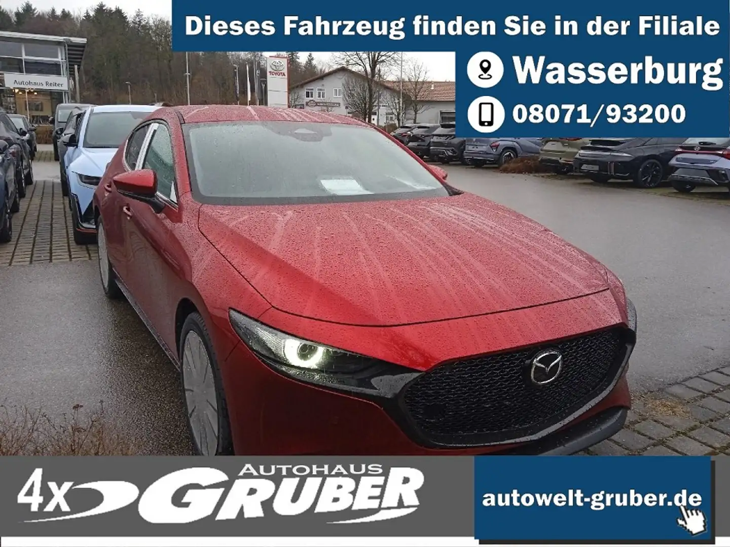 Mazda 3 2.5L e-SKYACTIV G 140ps Center+Design-Paket Rot - 1