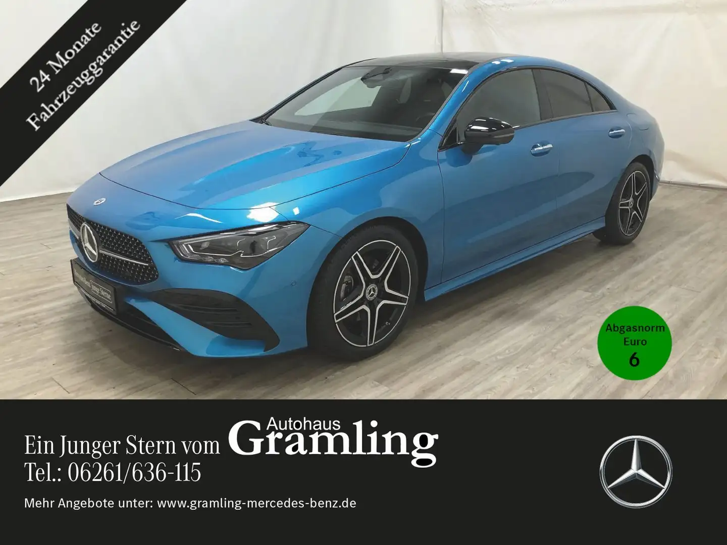 Mercedes-Benz CLA 180 AMG Pano*MULTIBEAM*Distr*360°*Lenkradhei Blau - 1