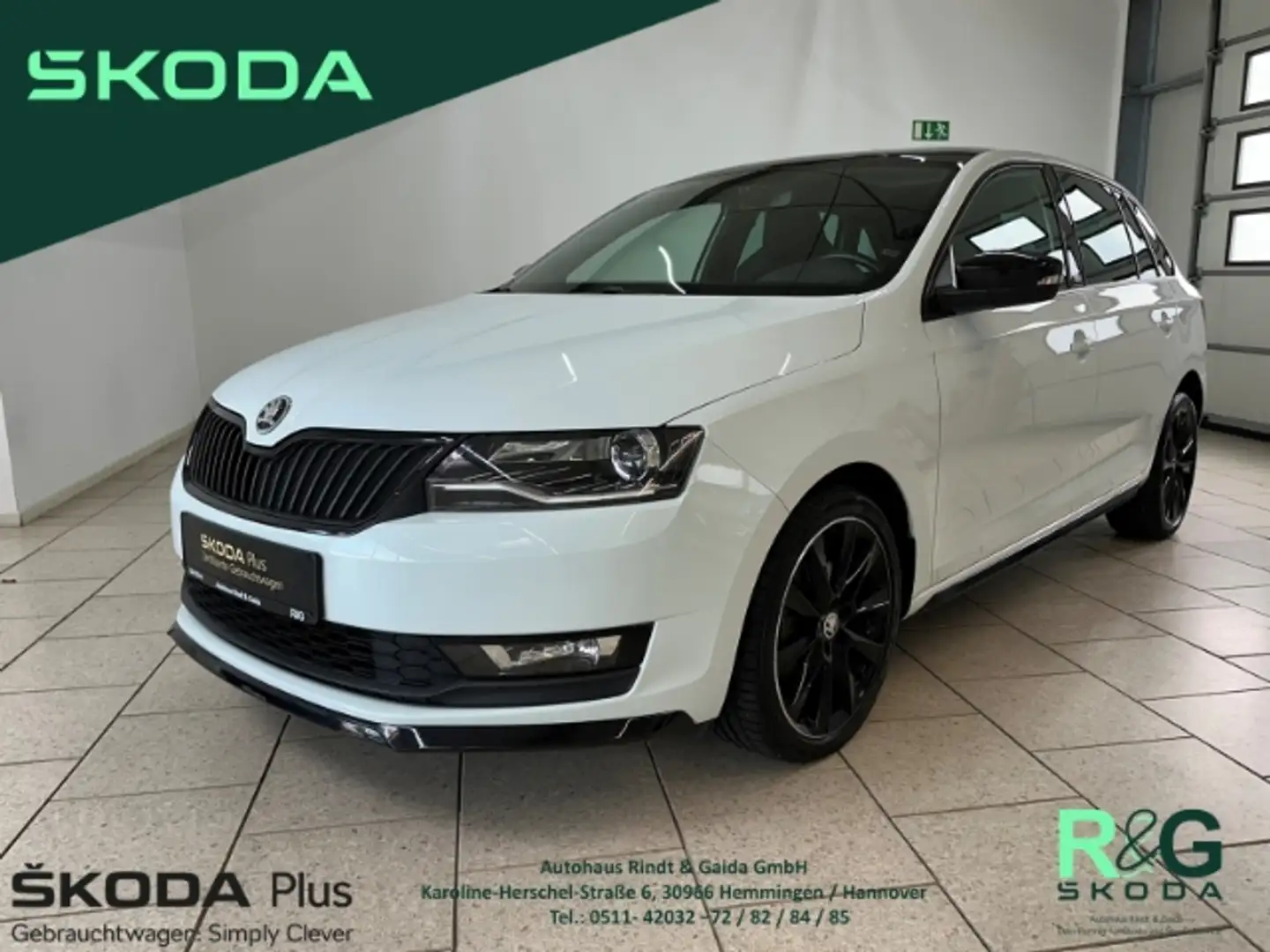 Skoda Rapid/Spaceback Spaceback Monte Carlo 1.4 TSI DSG Navi SHZPanorama Wit - 1
