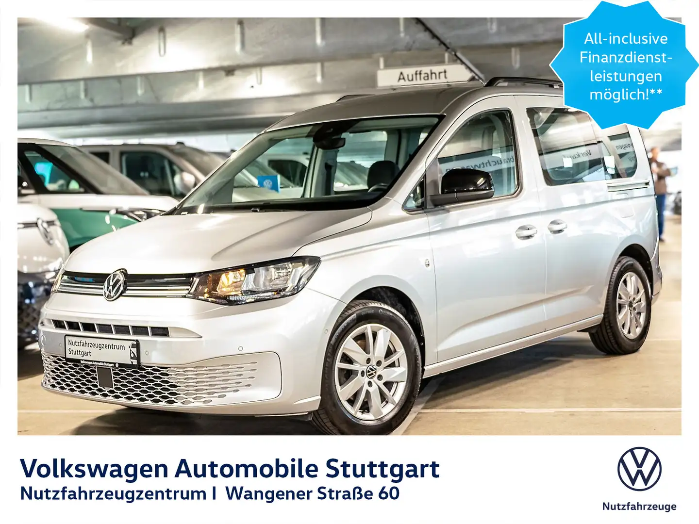 Volkswagen Caddy Life 2.0 TDI Euro 6d iSC FCM Klima Navi Silber - 1