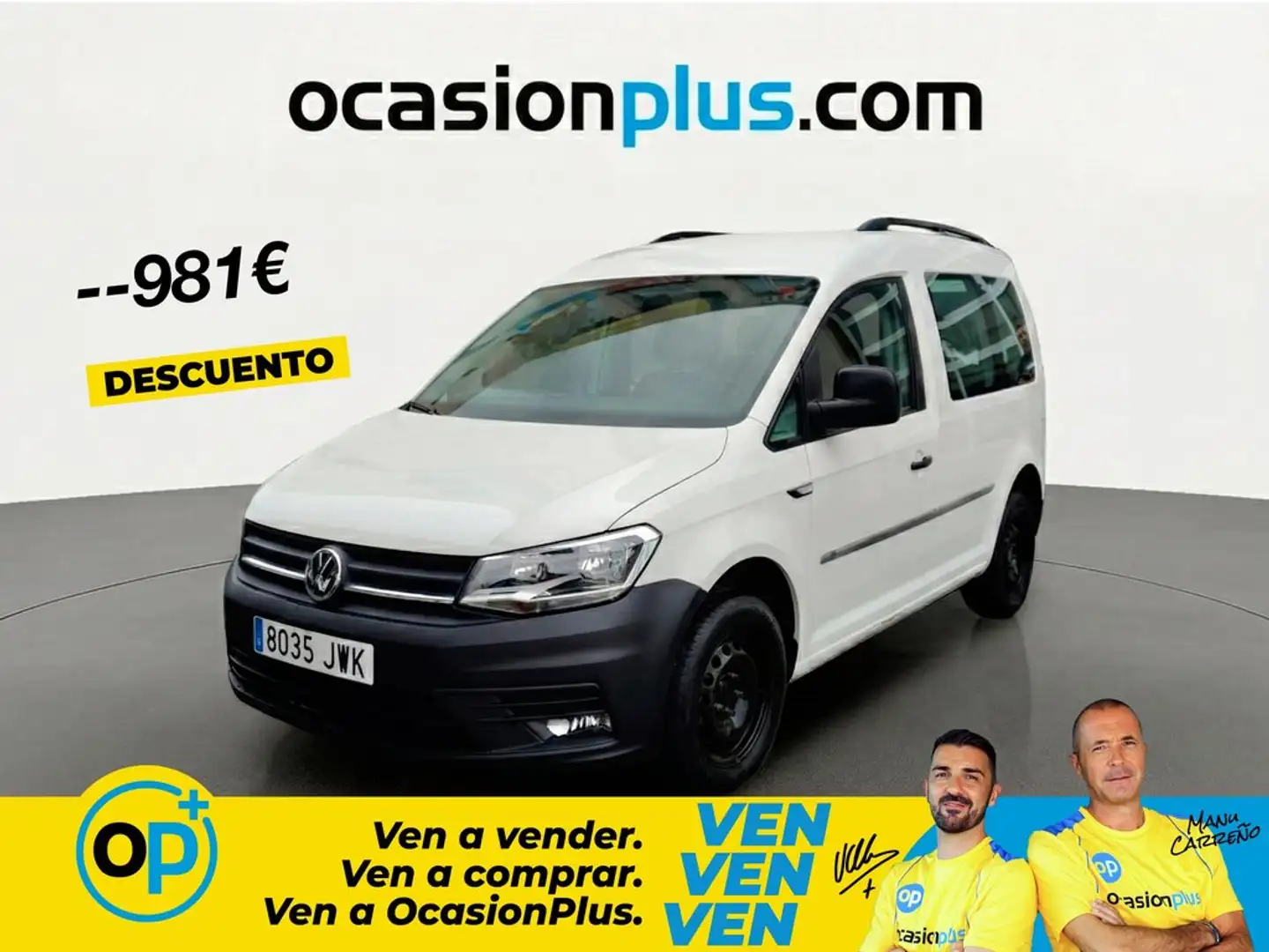 Volkswagen Caddy 2.0TDI Kombi 75kW Blanco - 1