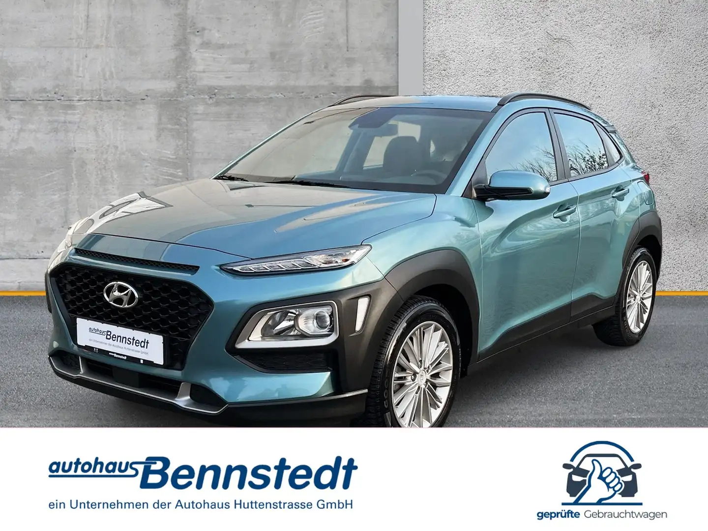 Hyundai KONA 1.0 TGDI Trend 2WD NAVI SHZ KAMERA Blauw - 1