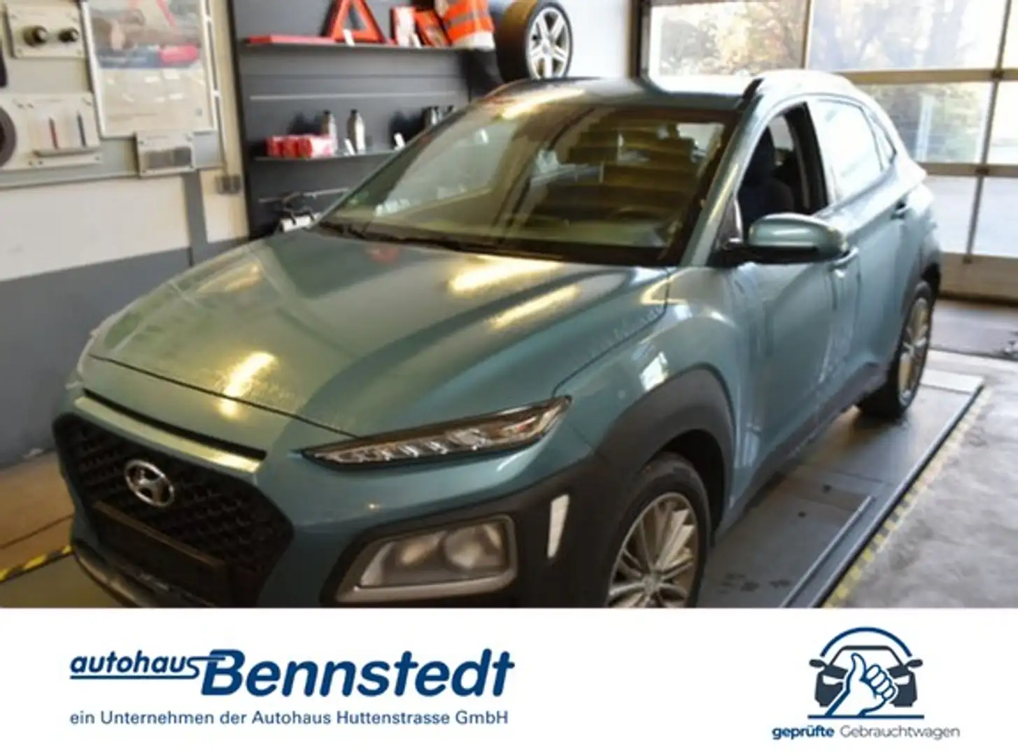Hyundai KONA 1.0 TGDI Trend 2WD NAVI SHZ KAMERA Bleu - 1