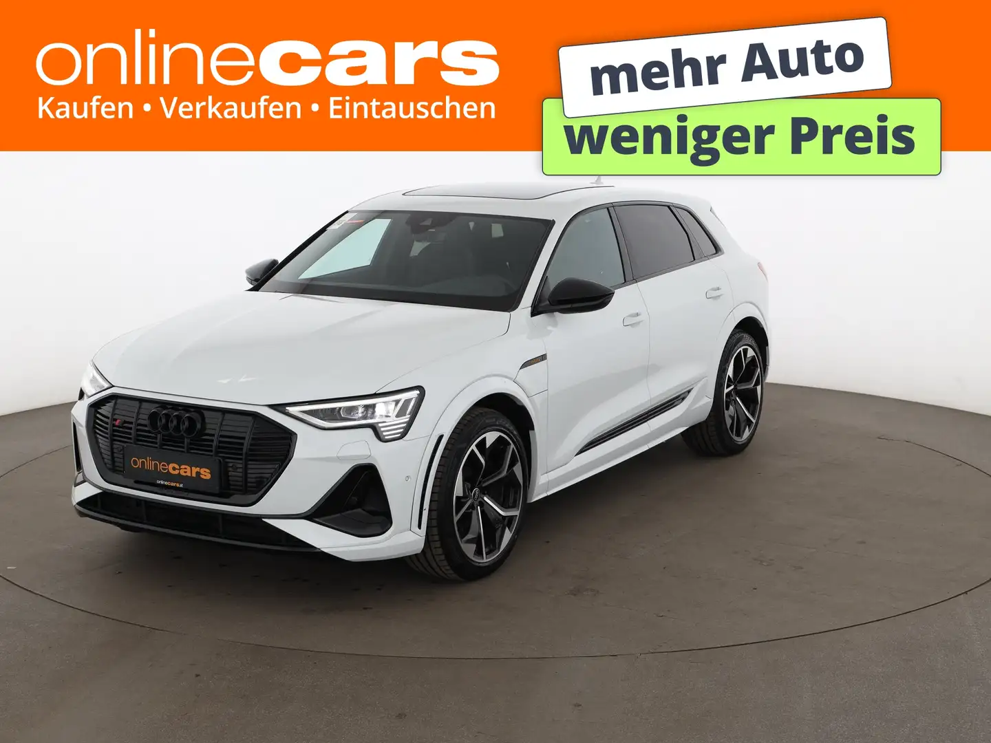 Audi e-tron S quattro 95kWh Aut MATRIX SKY AHK RADAR Weiß - 1