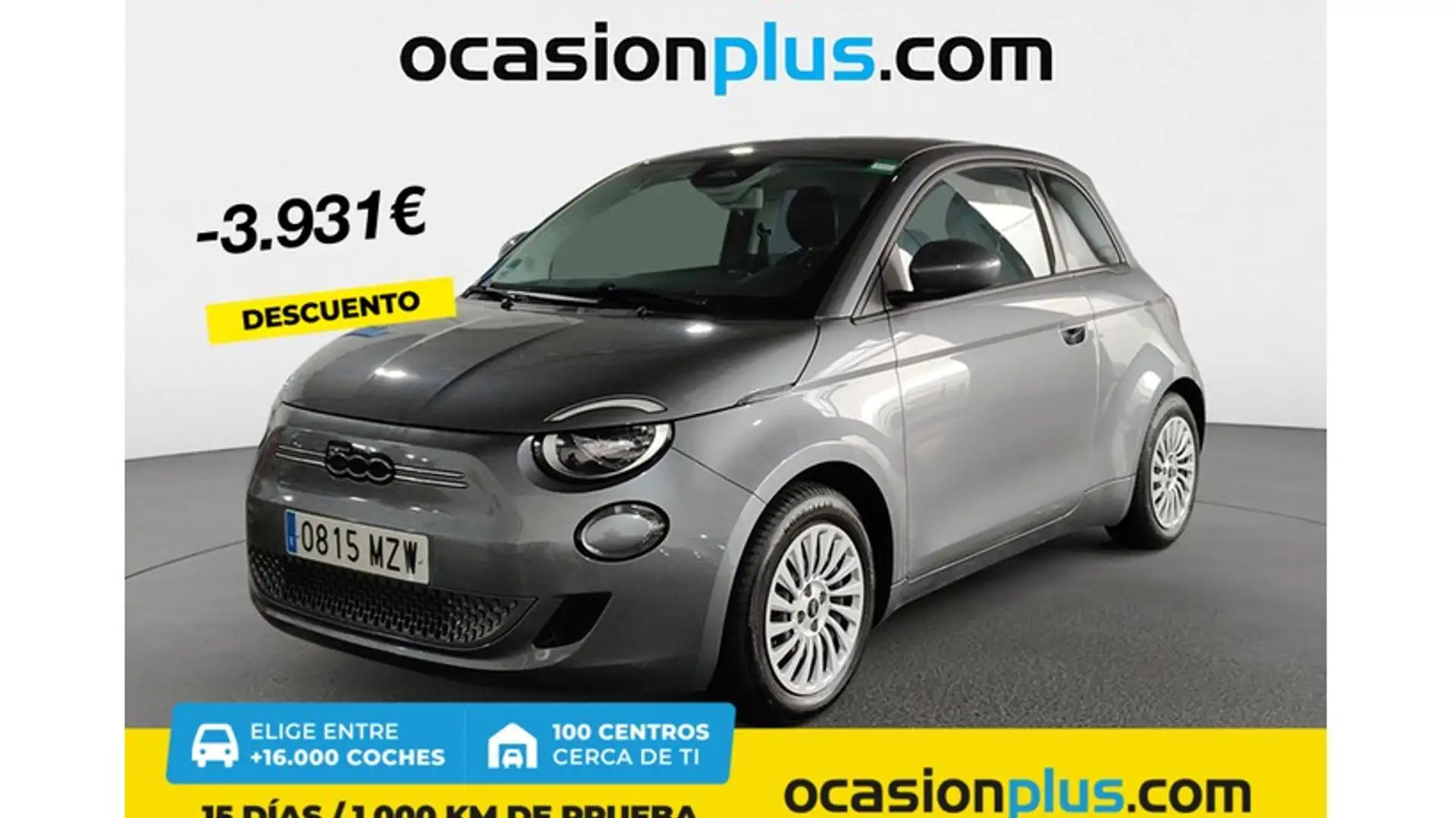 Fiat 500e Action 70KW Gris - 1