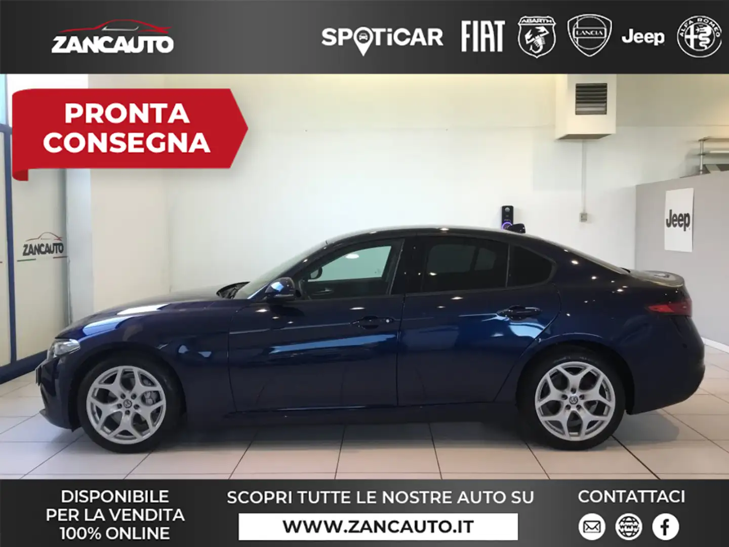 Alfa Romeo Giulia 2.2 Turbodiesel 160 CV Business MY19 MANUALE Modrá - 1