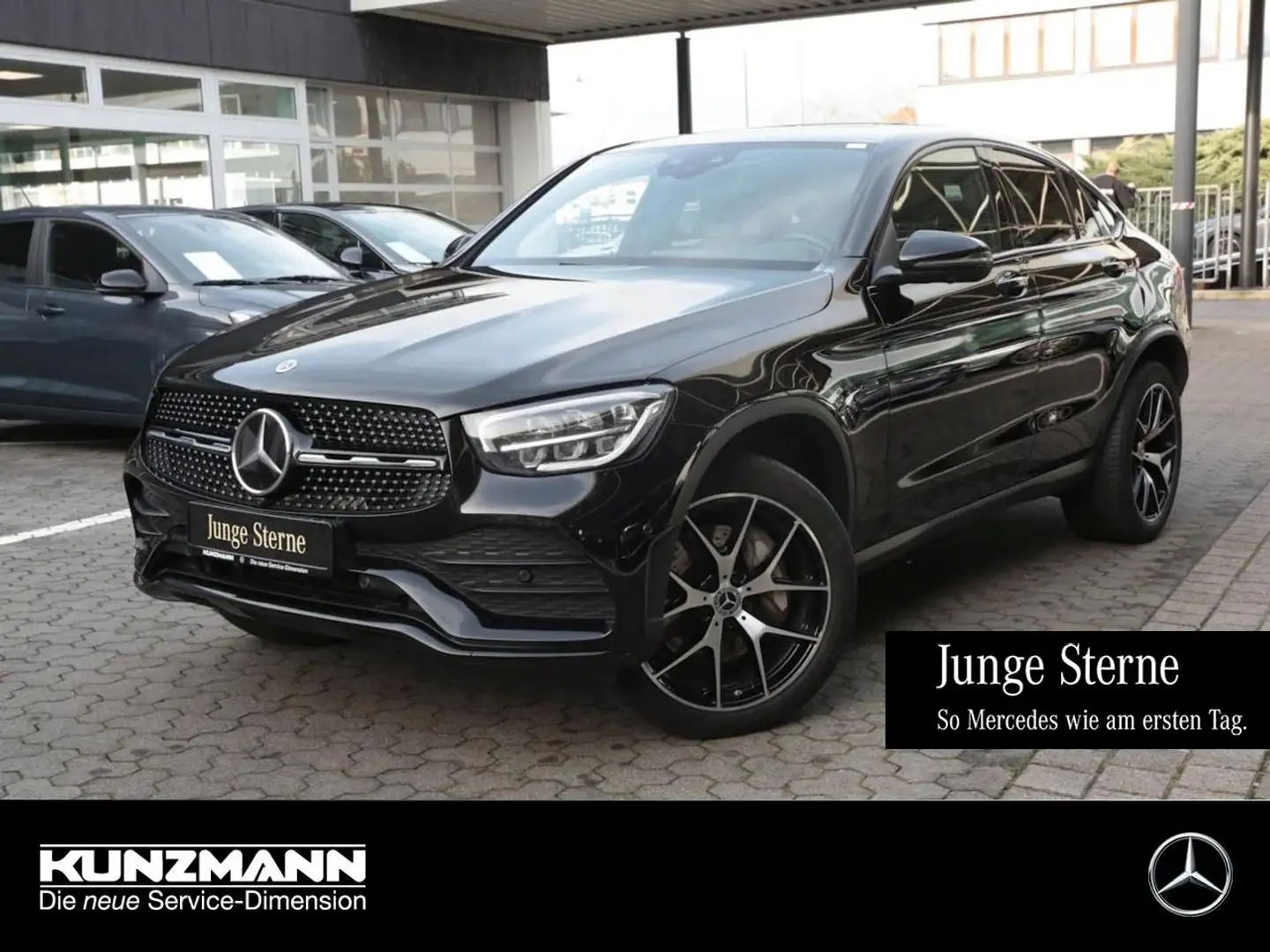 Mercedes-Benz GLC 300 de 4M Coupé AMG Night Schiebedach AHK Schwarz - 1