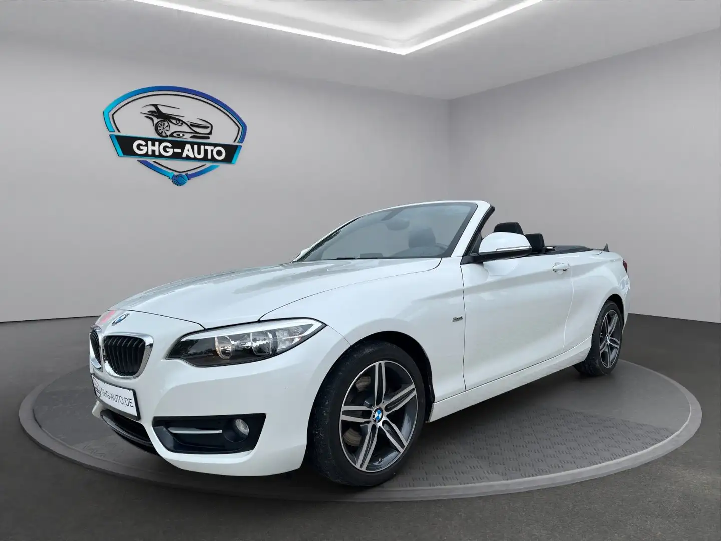 BMW 220 i Cabrio Sport Line AUT*1.HAND*TÜV NEU Alb - 1
