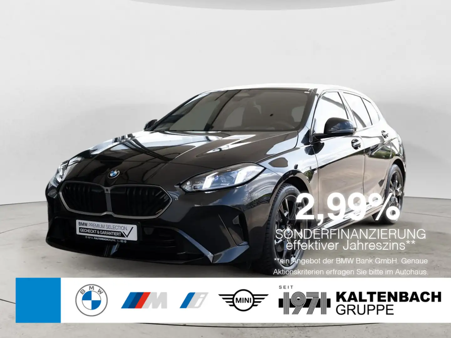 BMW 120 d M-Sport PANO AHK HUD 360° LED ACC NAVI Schwarz - 1